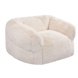 image-VEVOR Bean Bag Chair, BeanBag Sofa Chair with Armrests for Adults, Fluffy Plush & High-Density Foam Filling Adult Bean Bag with Zapper, Comfy Lazy Sofa Chair Ideal for Living Room, Bedroom, Beige