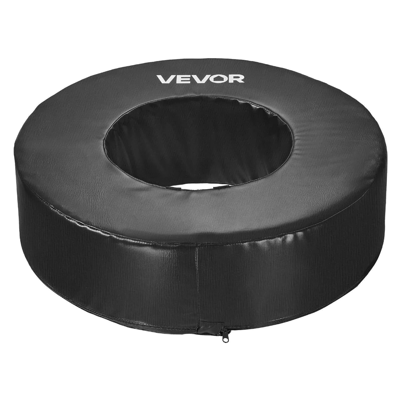 image-VEVOR Football Tackle Wheel, Football Tackling Dummy, Waterproof PVC and High-Density Sponge Tackle Ring, Dummies Training Equipment with Straps, for Blocking, Hitting Drills and Practice, Black, 1PCS