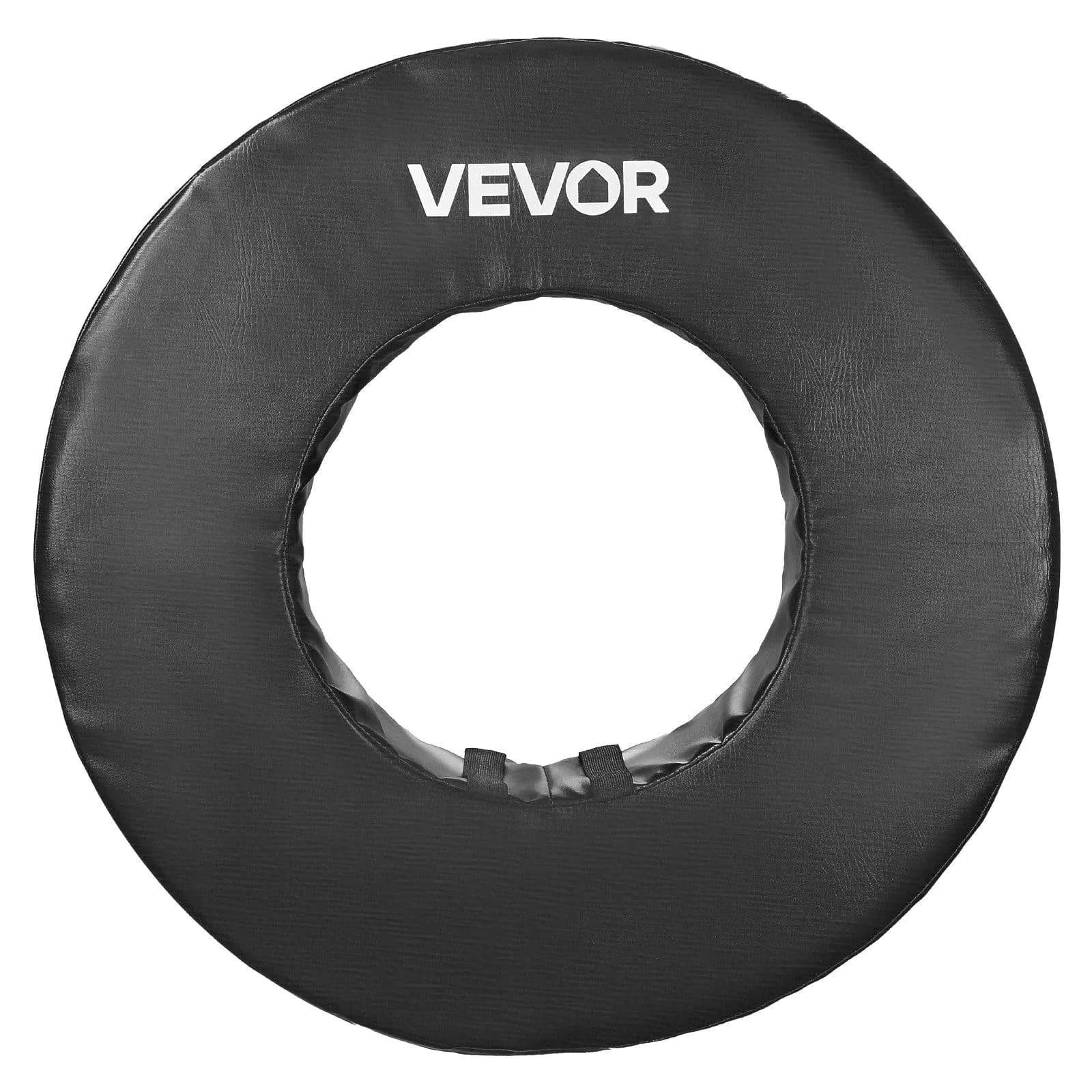 image-VEVOR Football Tackle Wheel, Football Tackling Dummy, Waterproof PVC and High-Density Sponge Tackle Ring, Dummies Training Equipment with Straps, for Blocking, Hitting Drills and Practice, Black, 1PCS