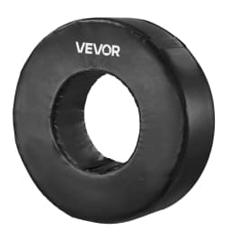 image-VEVOR Football Tackle Wheel, Football Tackling Dummy, Waterproof PVC and High-Density Sponge Tackle Ring, Dummies Training Equipment with Straps, for Blocking, Hitting Drills and Practice, Black, 1PCS