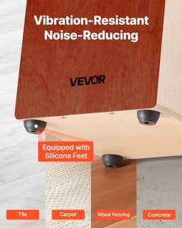 image-VEVOR Cajon Box Drum Birch Wood Percussion Instrument Guitar Strings with Travel Bag