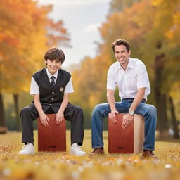image-VEVOR Cajon Box Drum Birch Wood Percussion Instrument Guitar Strings with Travel Bag