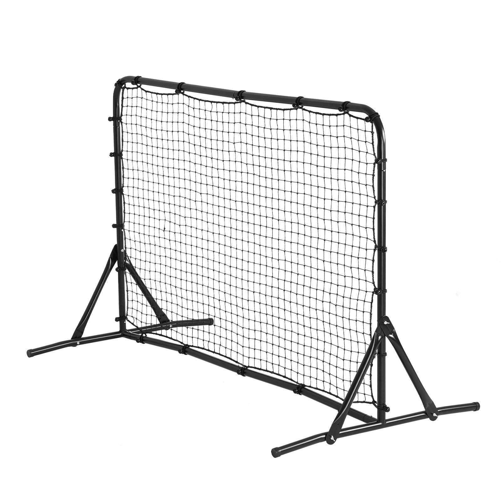 image-VEVOR Soccer Rebound Trainer, 6x4FT Iron Soccer Training Equipment, Sports Football Rebounder Wall, Double-Sided Rebounding Net, Easy Assembly, Perfect for Backyard Practicing, Solo Training, Passing