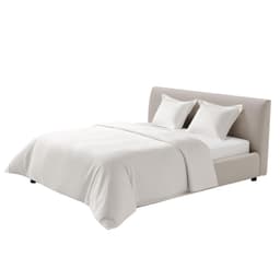 image-VEVOR Queen Duvet Cover Set, 100% Cotton, 3 Pieces Bedding Set Queen Size with 1 Duvet Cover 90 x 90 in and 2 Pillow Shams 20 x 26 in, Soft Breathable, Double Zipper Closure, for Home Bedding, White