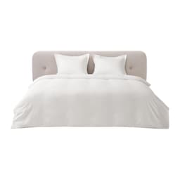 image-VEVOR Queen Duvet Cover Set, 100% Cotton, 3 Pieces Bedding Set Queen Size with 1 Duvet Cover 90 x 90 in and 2 Pillow Shams 20 x 26 in, Soft Breathable, Double Zipper Closure, for Home Bedding, White