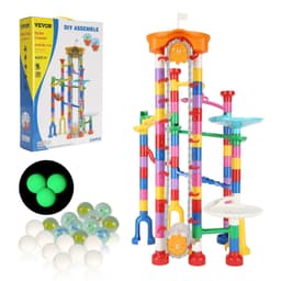image-VEVOR Marble Run Set, 230 PCS with Motorized Elevator, with 15 Plastic Marbles, Marble Maze Building Block Brain Game, Educational Learning Race Track STEM Toys, for Kids, Boys, Girls Ages 3 + Years