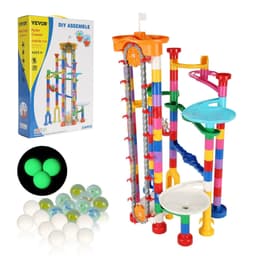 image-VEVOR Marble Run Set, 230 PCS with Motorized Elevator, with 15 Plastic Marbles, Marble Maze Building Block Brain Game, Educational Learning Race Track STEM Toys, for Kids, Boys, Girls Ages 3 + Years