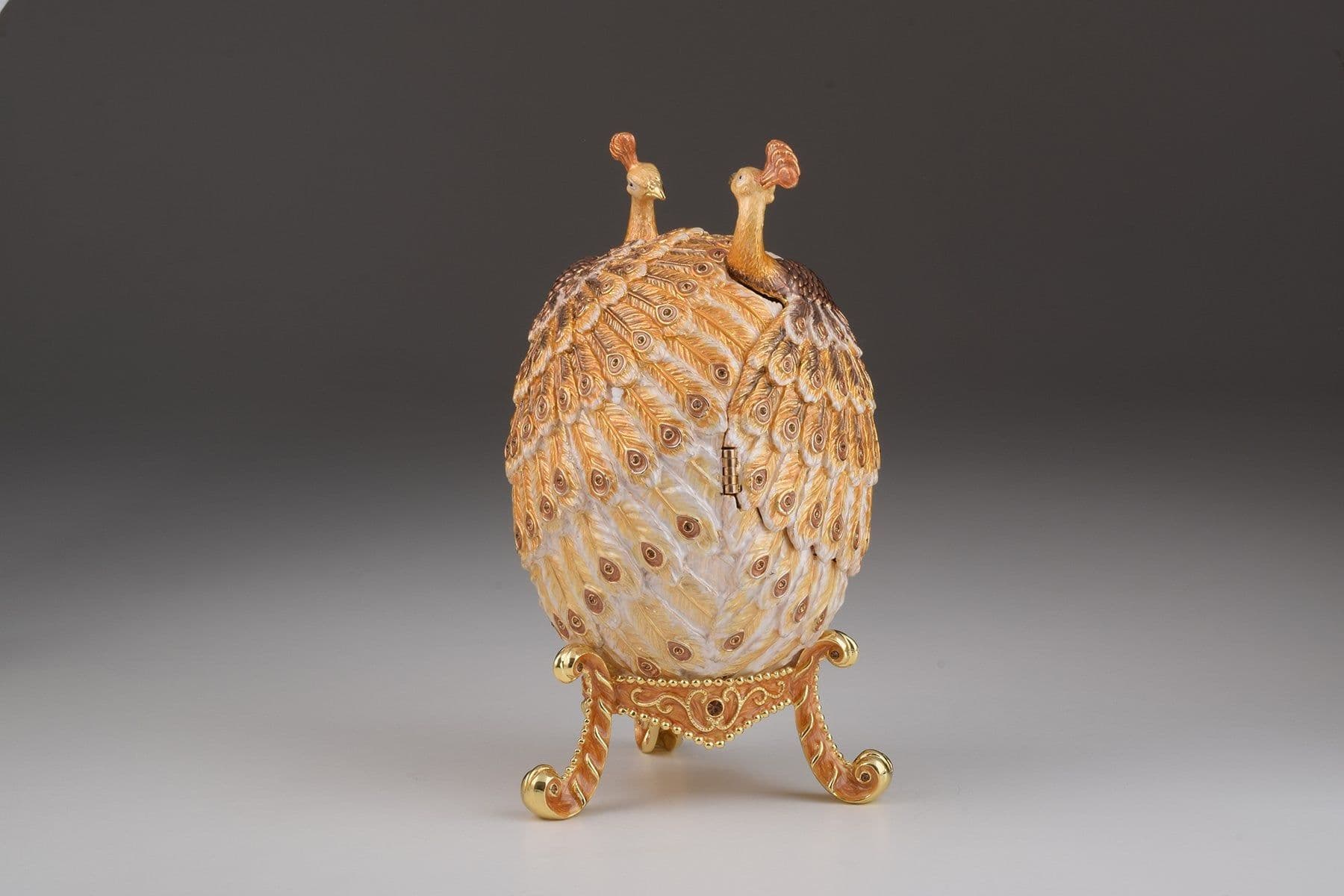 image-Gold Peacocks Faberge Egg