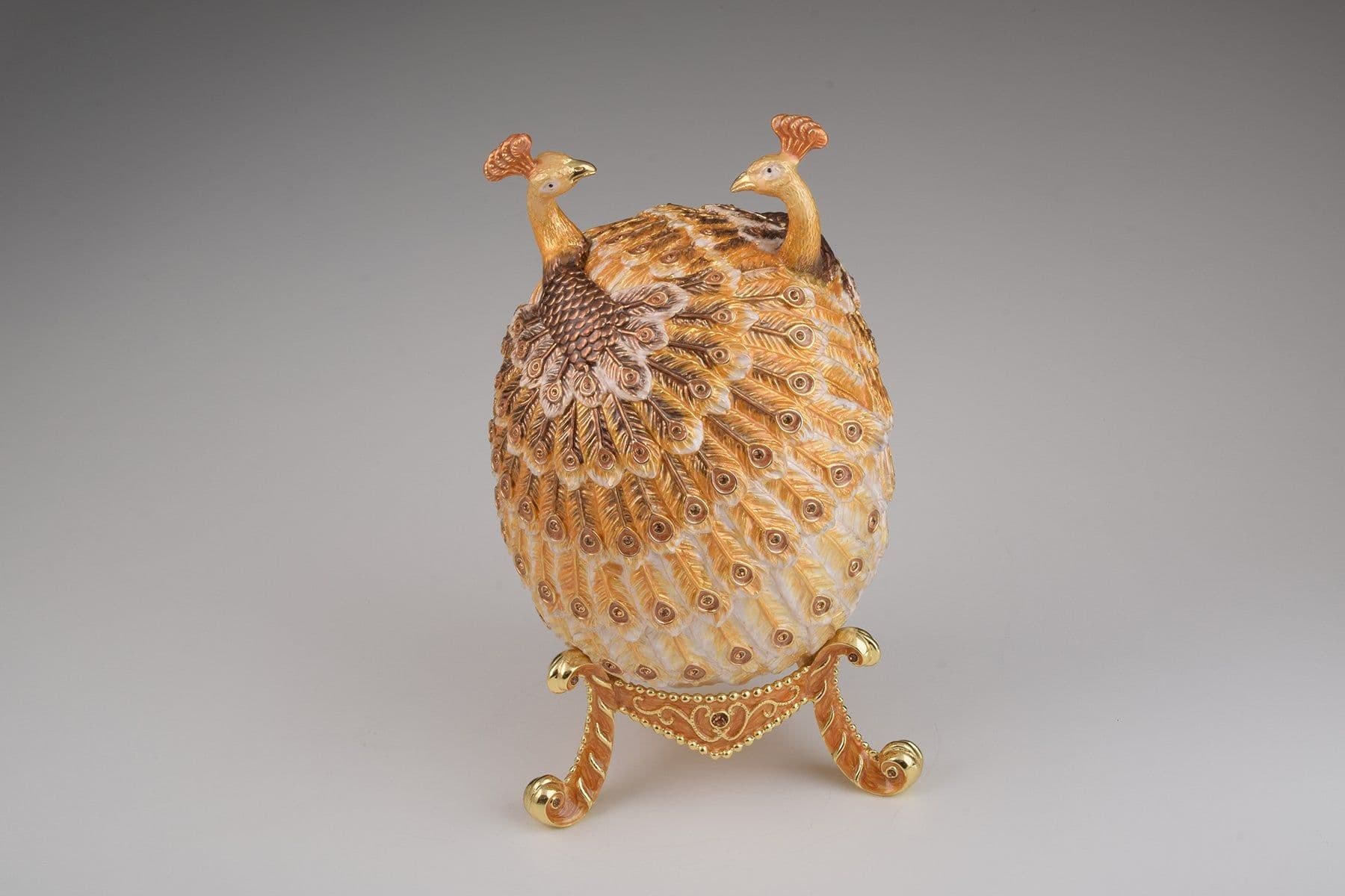 image-Gold Peacocks Faberge Egg