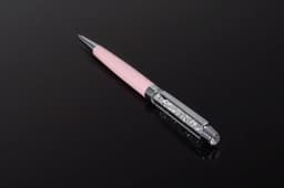 image-Pink Pen with Swarovski Crystals