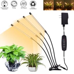 image-Warm White 3000K 80LED 5V Four-tube Flat Clip Plant Light