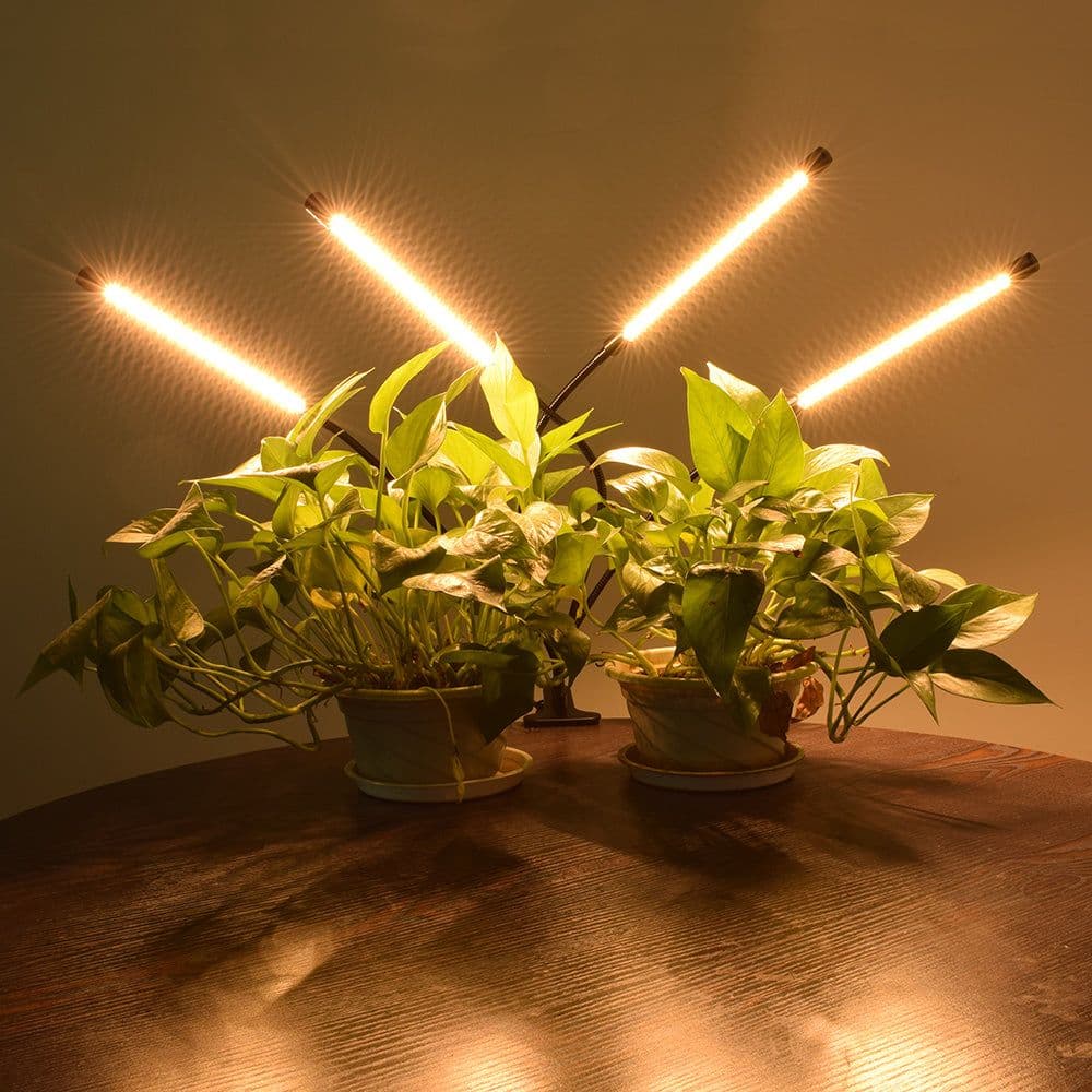 image-Warm White 3000K 80LED 5V Four-tube Flat Clip Plant Light