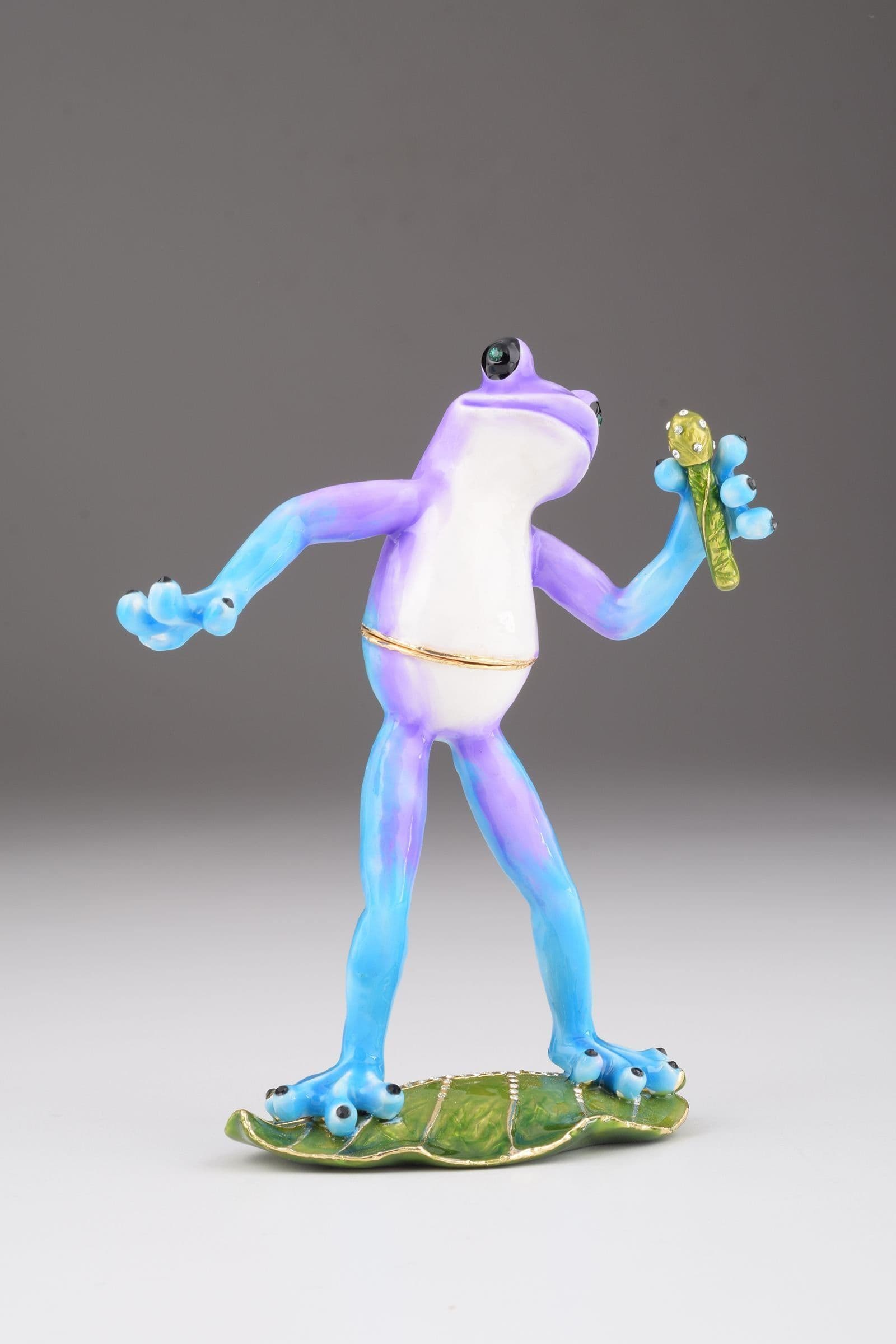 image-Singing Frog on a Leaf
