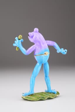 image-Singing Frog on a Leaf