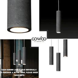 image-GRAY Concrete Pendant Light W+W