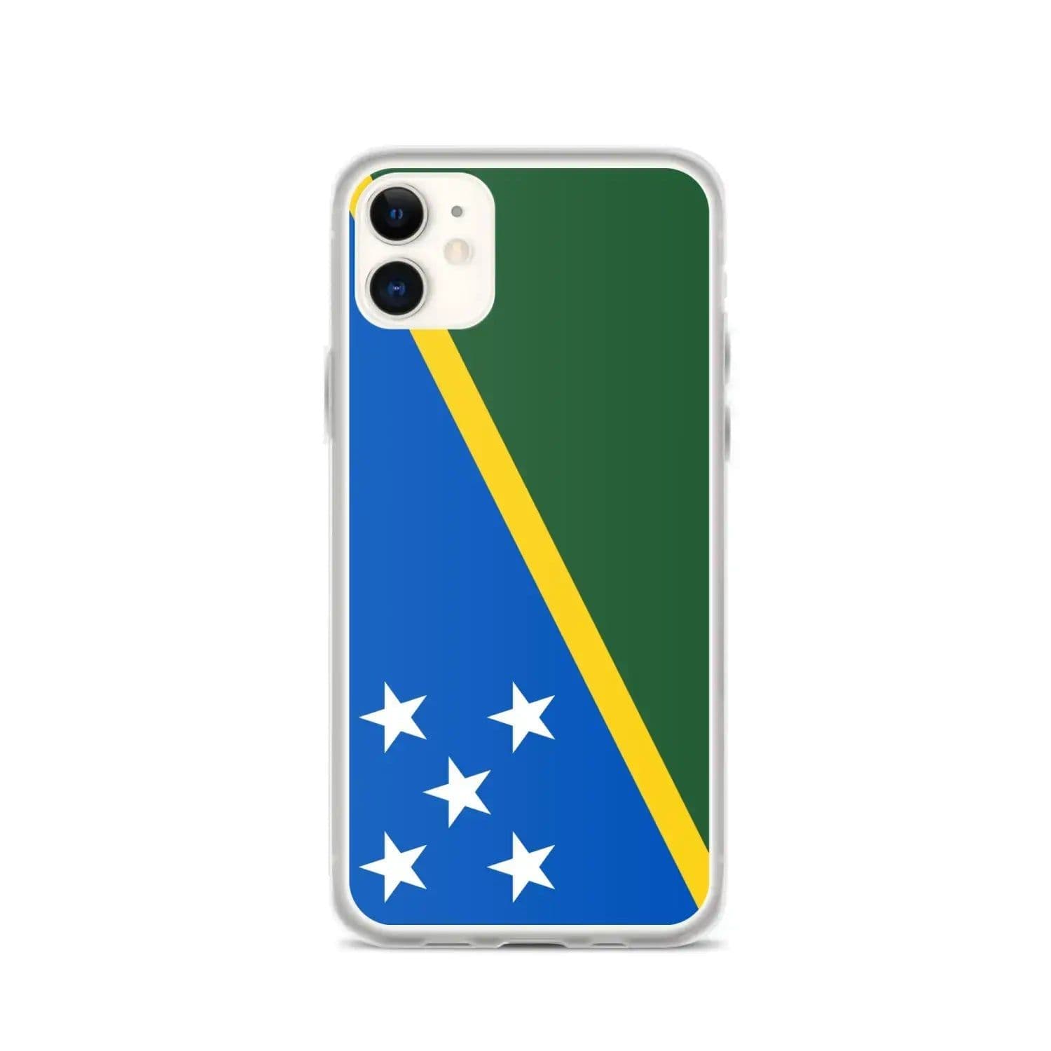 image-Coque iPhone Drapeau Îles Salomon – Étui Souple – Résistant et Anticho