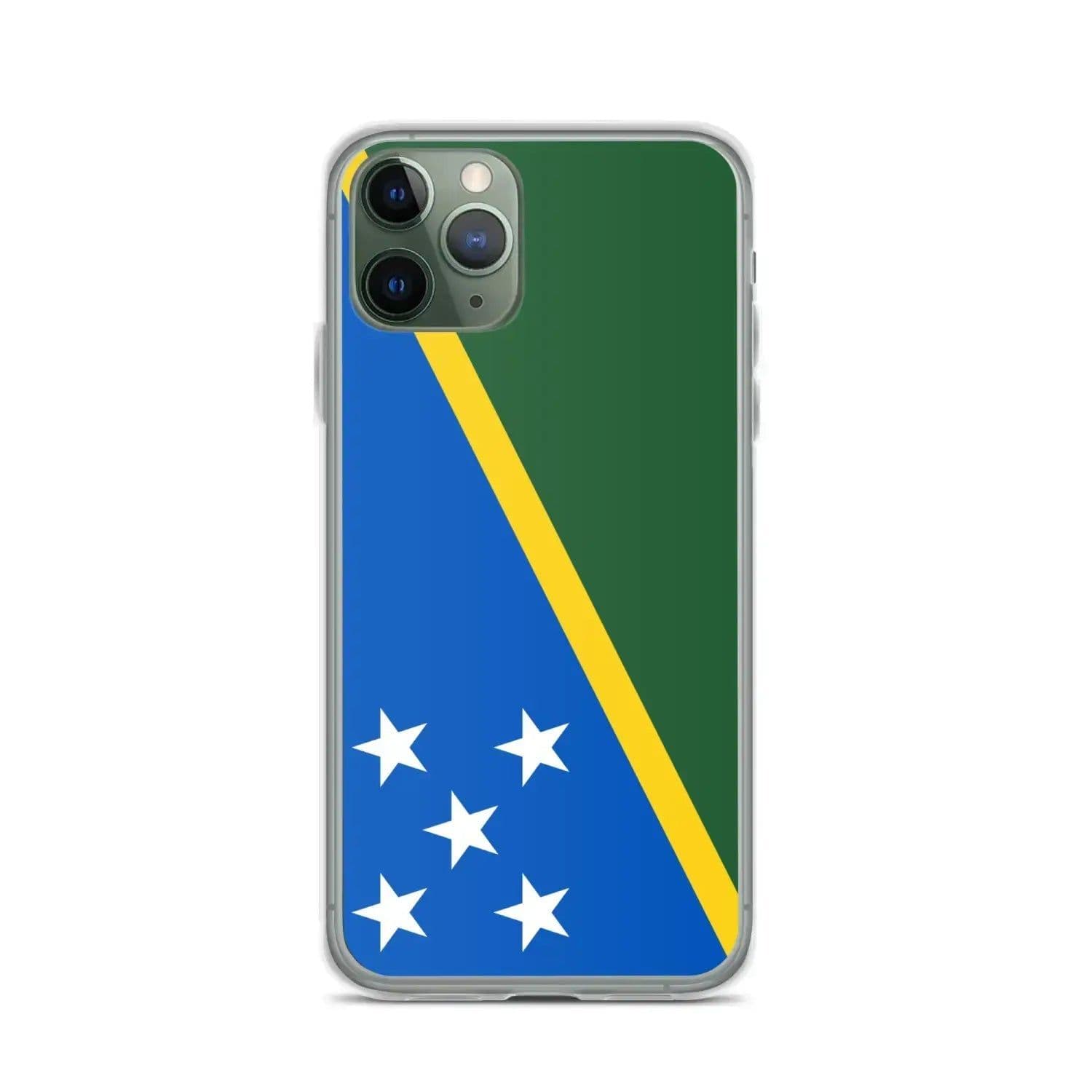 image-Coque iPhone Drapeau Îles Salomon – Étui Souple – Résistant et Anticho
