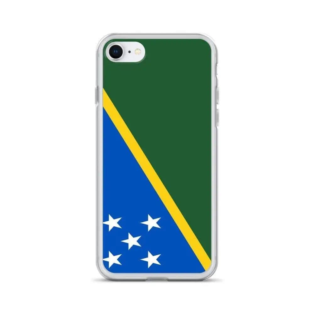 image-Coque iPhone Drapeau Îles Salomon – Étui Souple – Résistant et Anticho