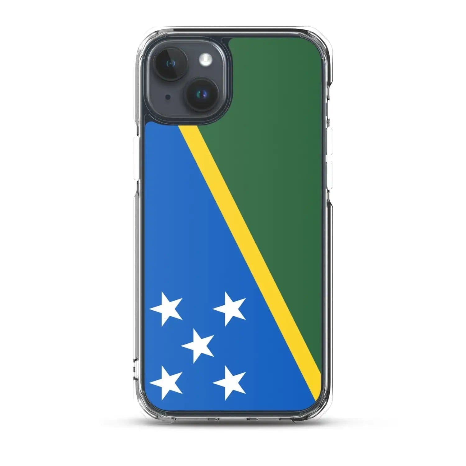 image-Coque iPhone Drapeau Îles Salomon – Étui Souple – Résistant et Anticho