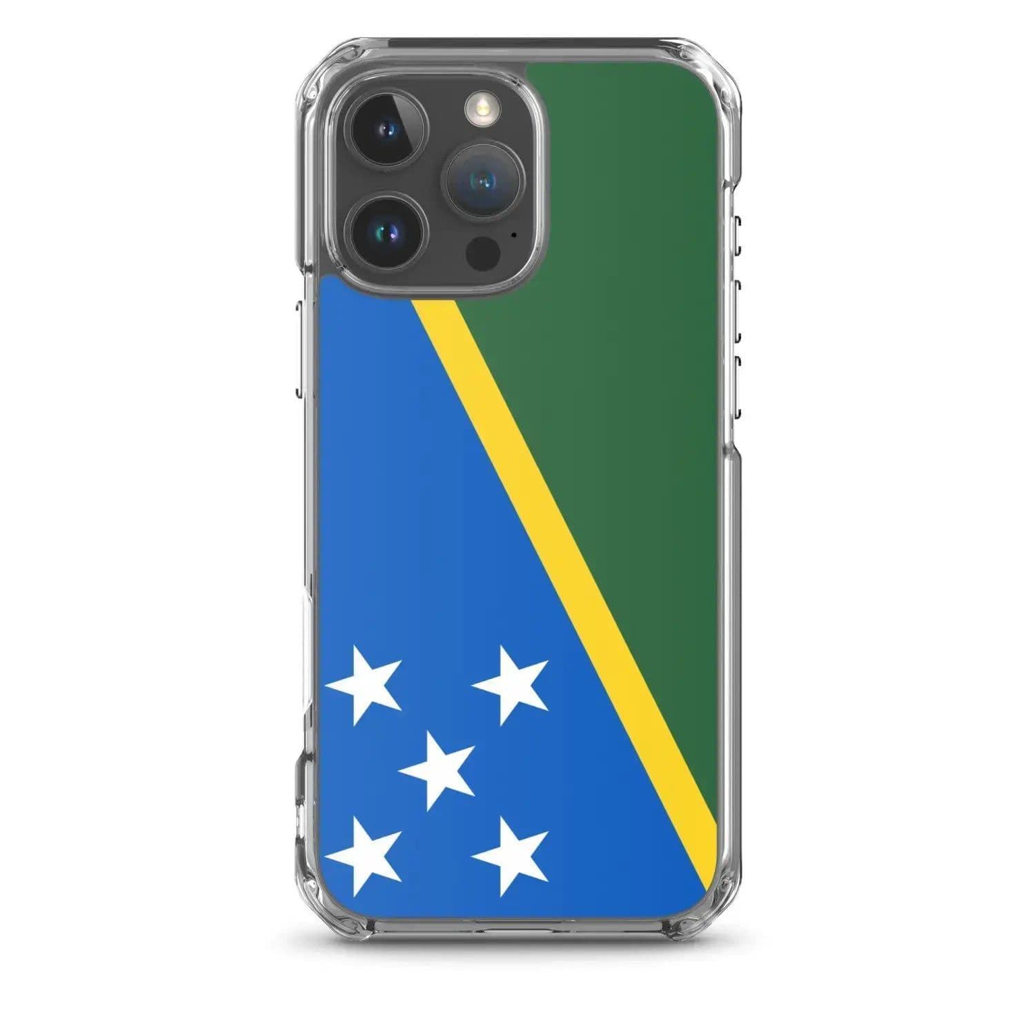 image-Coque iPhone Drapeau Îles Salomon – Étui Souple – Résistant et Anticho