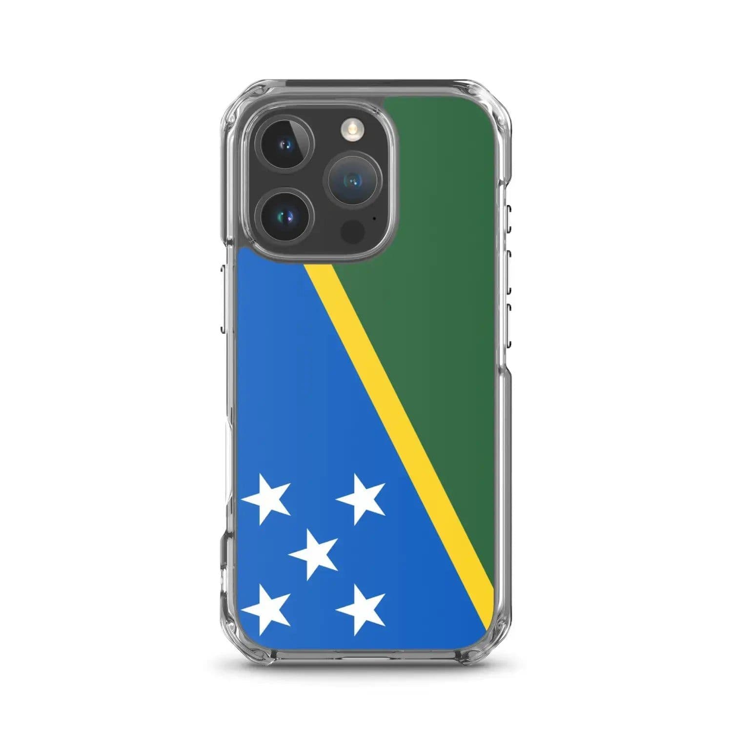 image-Coque iPhone Drapeau Îles Salomon – Étui Souple – Résistant et Anticho