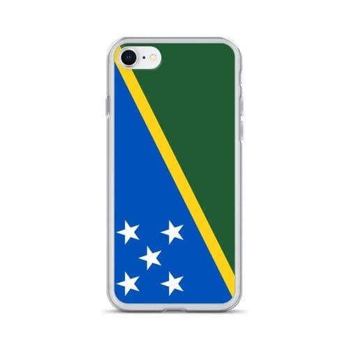 image-Coque iPhone Drapeau Îles Salomon – Étui Souple – Résistant et Anticho
