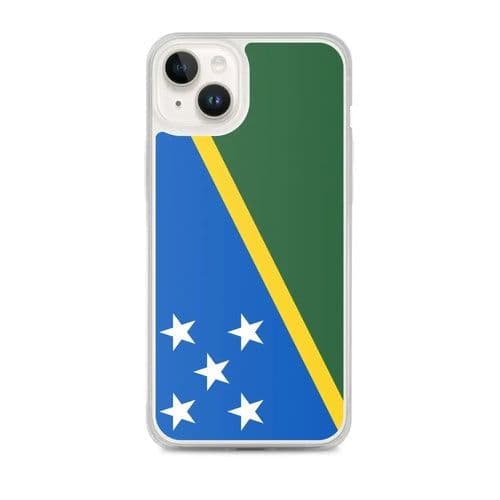 image-Coque iPhone Drapeau Îles Salomon – Étui Souple – Résistant et Anticho