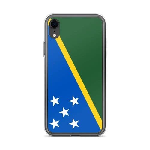 image-Coque iPhone Drapeau Îles Salomon – Étui Souple – Résistant et Anticho