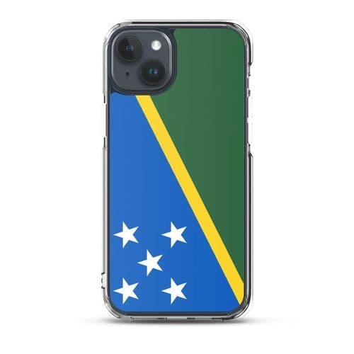 image-Coque iPhone Drapeau Îles Salomon – Étui Souple – Résistant et Anticho