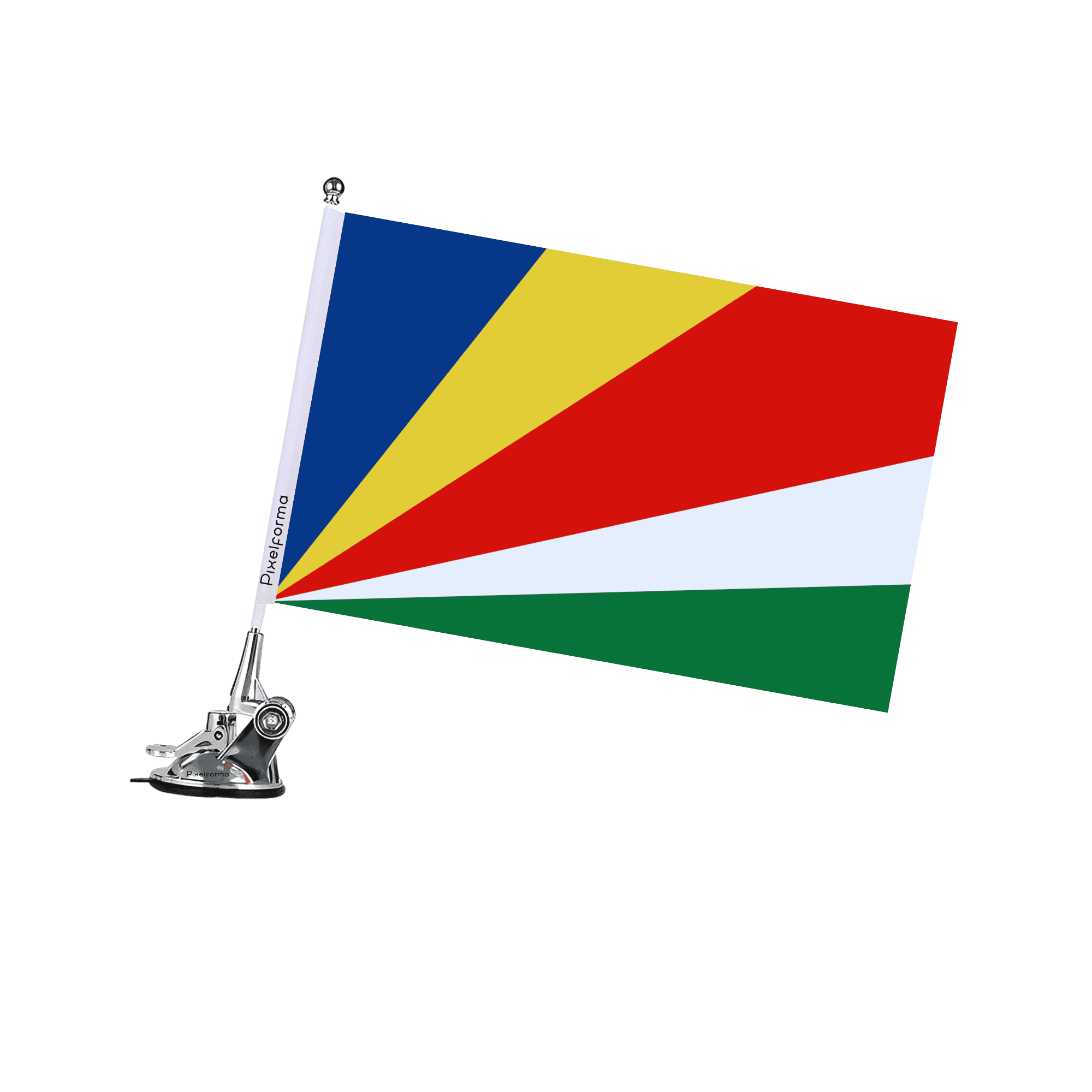 image-Mât à Ventouse Drapeau des Seychelles