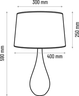 image-Table table lamp Vase - white