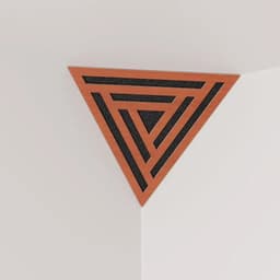 image-Triangle-SCIFI Acoustic Bass Trap 42x42x42cm with HDF Plate