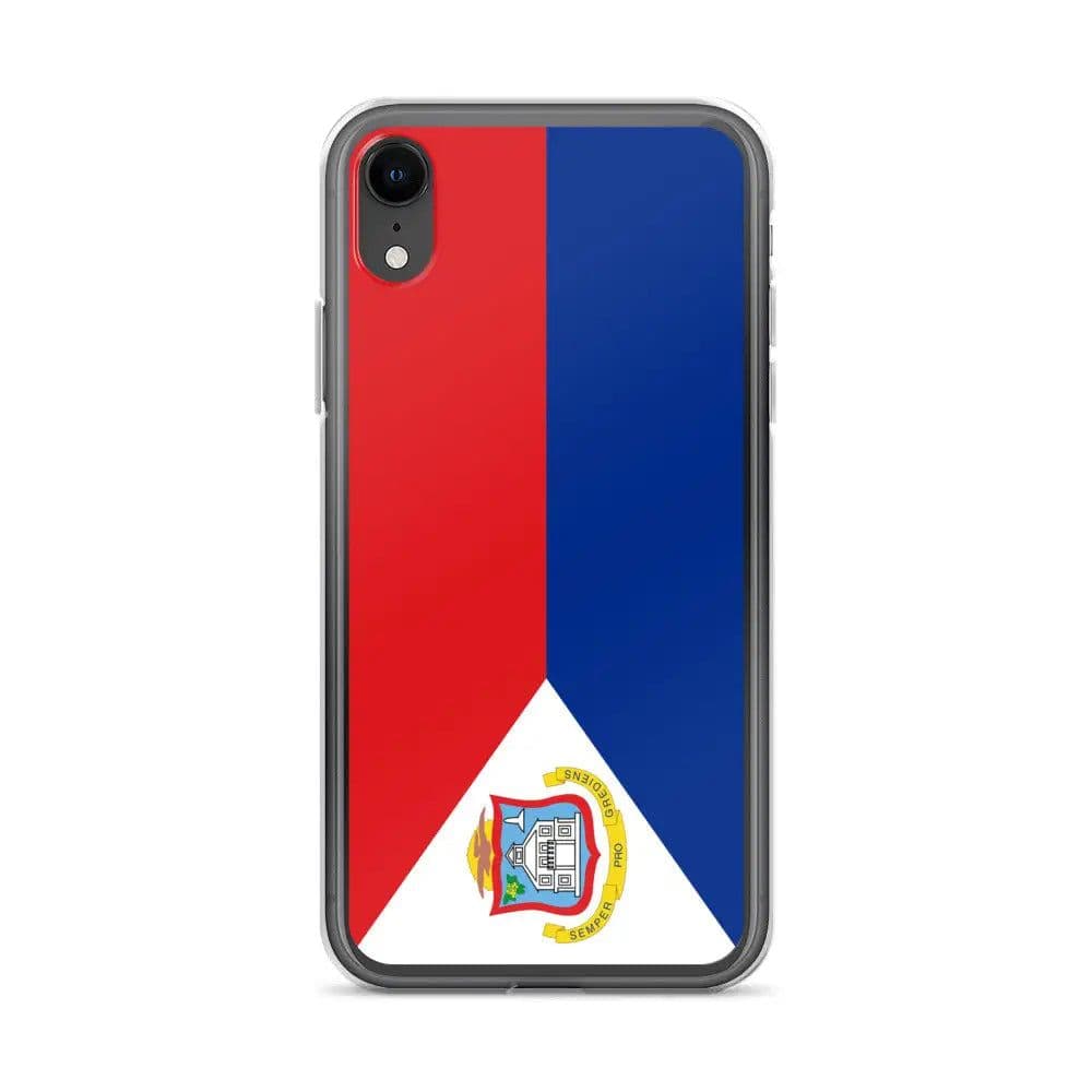 image-Coque iPhone Drapeau de Saint-Martin – Étui Souple – Résistant et Anti