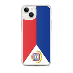 image-Coque iPhone Drapeau de Saint-Martin – Étui Souple – Résistant et Anti