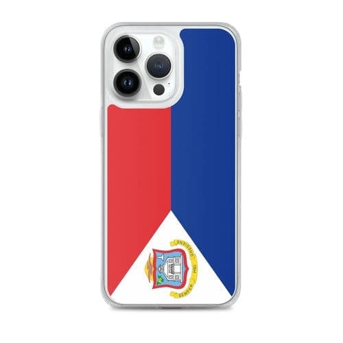 image-Coque iPhone Drapeau de Saint-Martin – Étui Souple – Résistant et Anti
