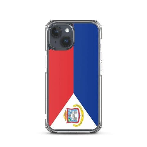 image-Coque iPhone Drapeau de Saint-Martin – Étui Souple – Résistant et Anti