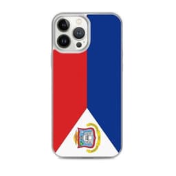 image-Coque iPhone Drapeau de Saint-Martin – Étui Souple – Résistant et Anti