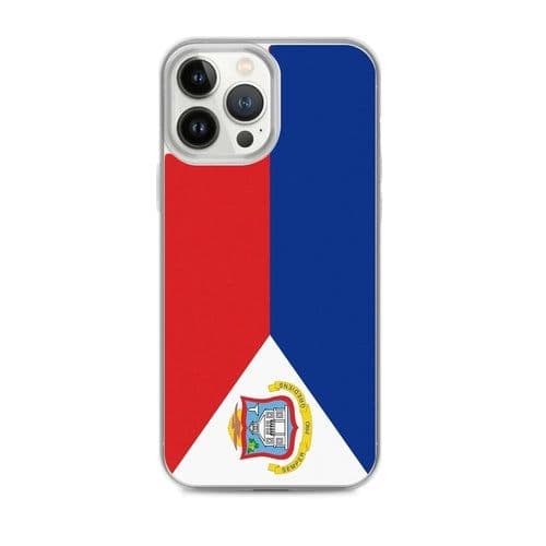 image-Coque iPhone Drapeau de Saint-Martin – Étui Souple – Résistant et Anti