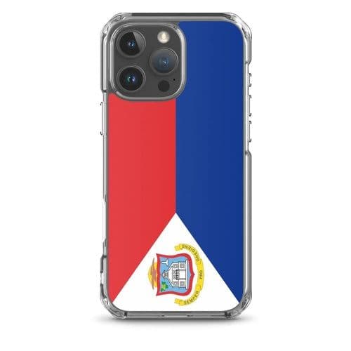 image-Coque iPhone Drapeau de Saint-Martin – Étui Souple – Résistant et Anti