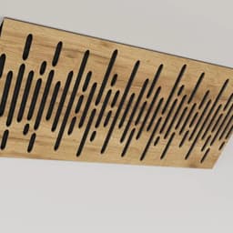 image-Small Bass Trap "WAVE-Horizont" 23x50cm for Ceiling Corner