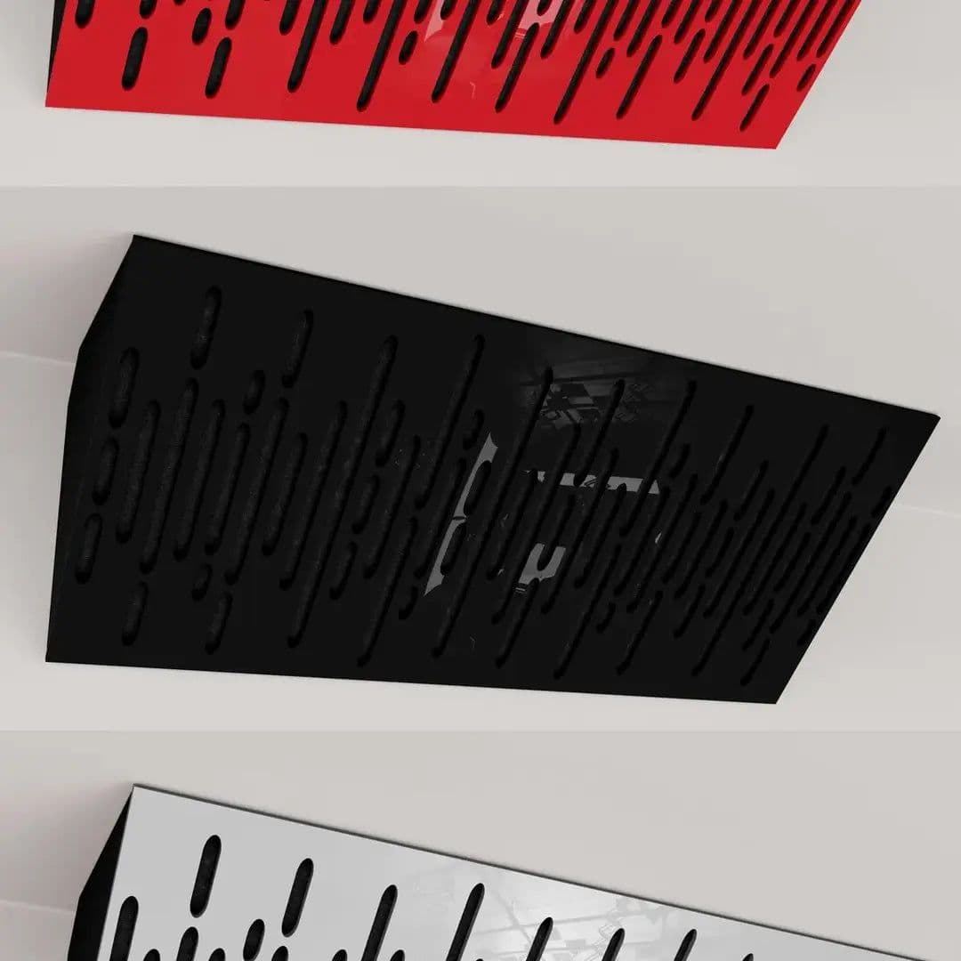 image-Small Bass Trap "WAVE-Horizont" 23x50cm for Ceiling Corner