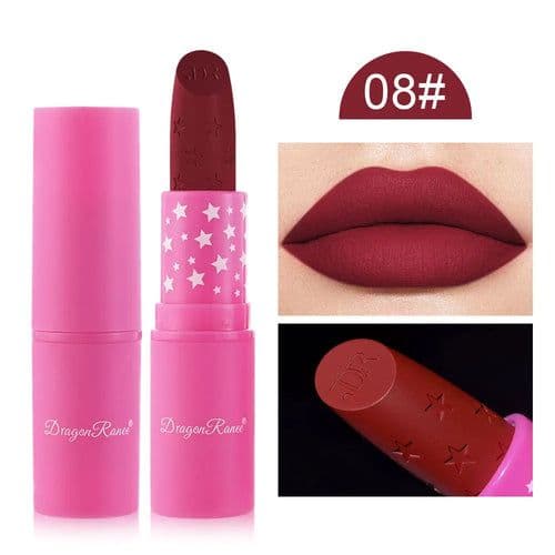 image-9 Colors Waterproof Rose Red Velvet Matte Lipstick Moisturizing Long