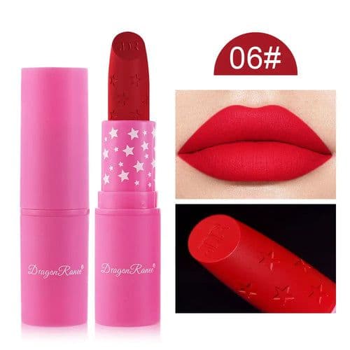 image-9 Colors Waterproof Rose Red Velvet Matte Lipstick Moisturizing Long