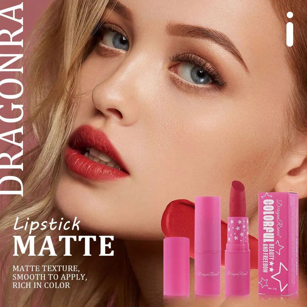 image-9 Colors Waterproof Rose Red Velvet Matte Lipstick Moisturizing Long