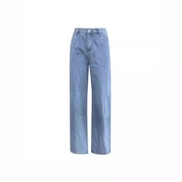 image-Casual Retro Loose Denim Trousers Women