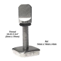 image-Surfboard Fins Thumb Screw and Plate for Longboard Center -