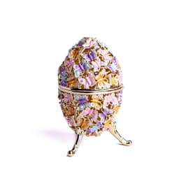 image-Golden Faberge Egg Decorated with Butterflies