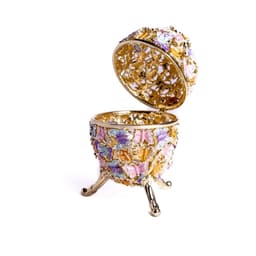 image-Golden Faberge Egg Decorated with Butterflies