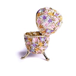 image-Golden Faberge Egg Decorated with Butterflies