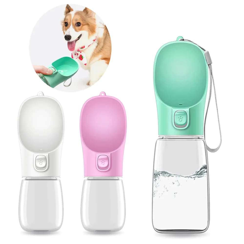 image-Outdoor Pet Dog Feeder Bowls Cats Dogs Travel Water Dispenser Feeder